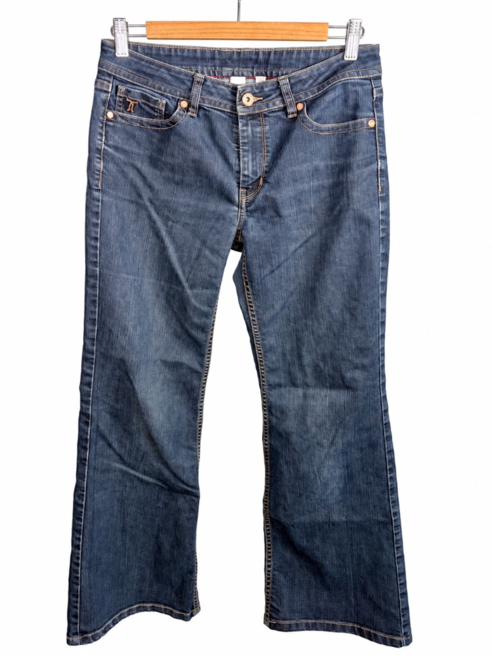 Tristan Modern Dark Wash Bootcut Flare Jeans Size 8 Petite 28" Inseam